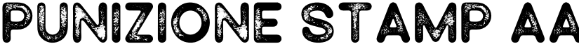 Punizione Stamp font