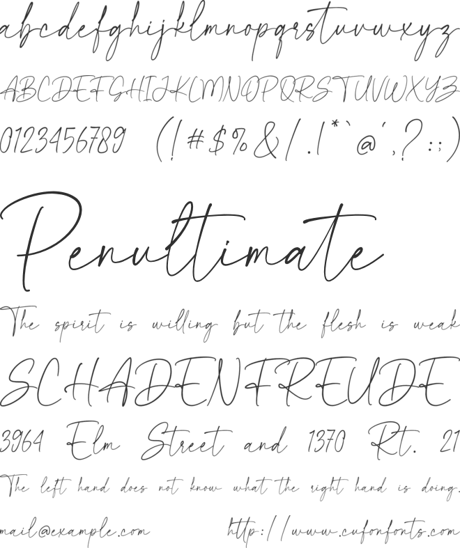 mixedfeelings font preview