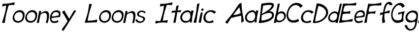 Tooney Loons Italic font