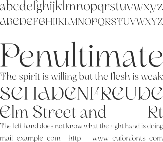 Canteria Free font preview