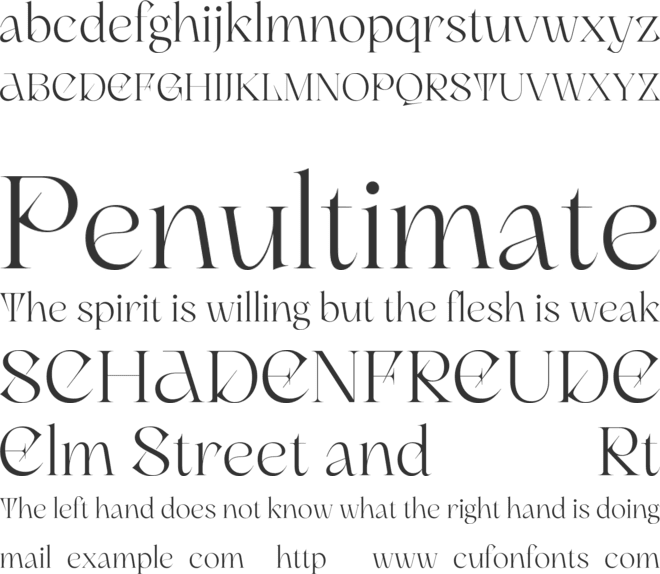 Canteria Free font preview