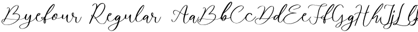 Byefour Regular font
