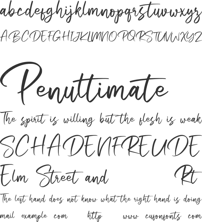 Beston Free font preview