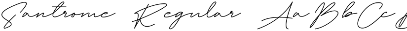Santrome Regular font
