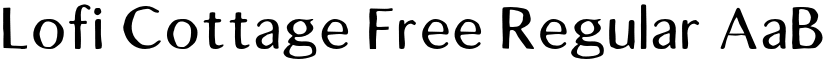 Lofi Cottage Free Regular font