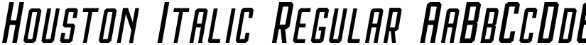 Houston Italic Regular font