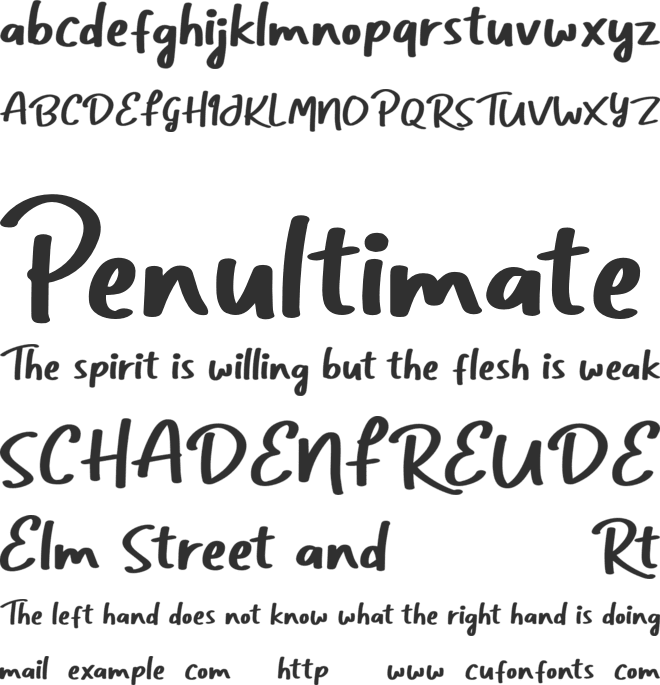 Hellowine font preview