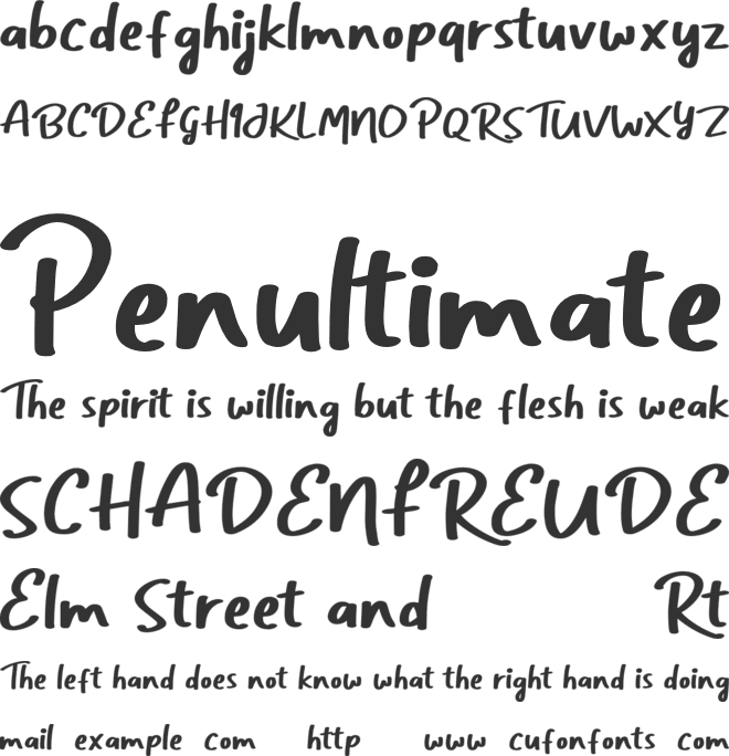 Hellowine font preview