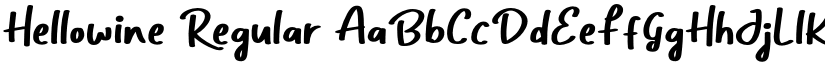 Hellowine Regular font