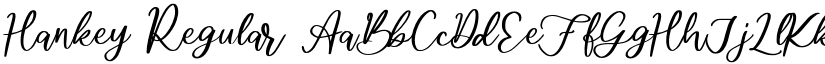 Hankey Regular font