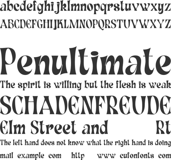 Gunday Free font preview