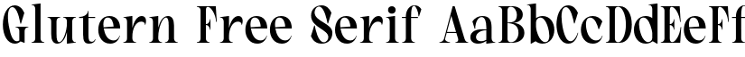 Glutern Free Serif font