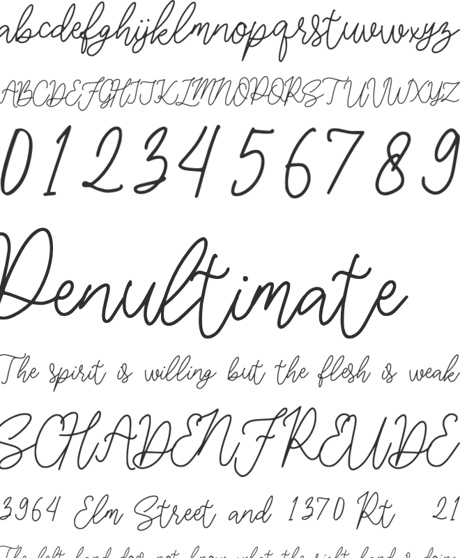 Gilkey font preview