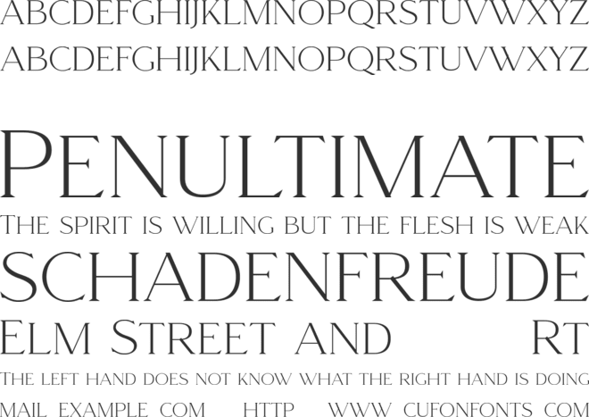 Gamour Free font preview