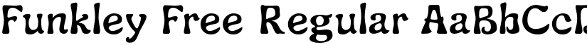 Funkley Free Regular font