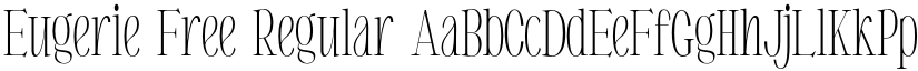 Eugerie Free Regular font