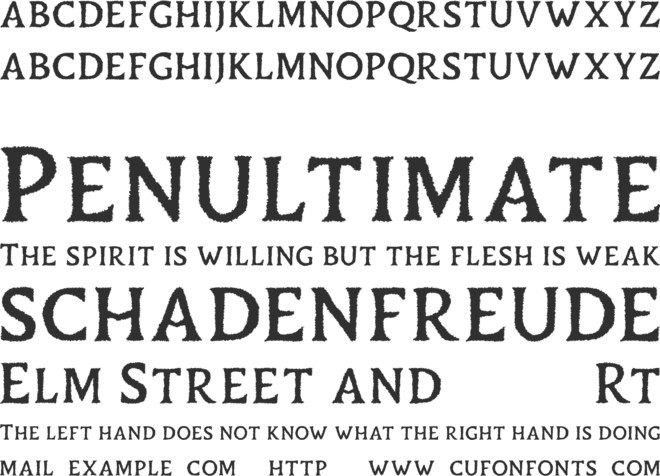 Duskey Free font preview