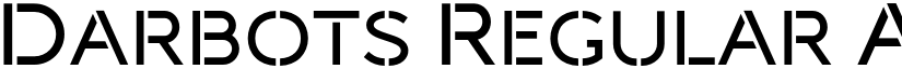Darbots Regular font