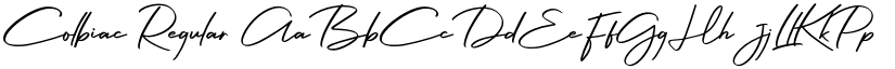 Colbiac Regular font