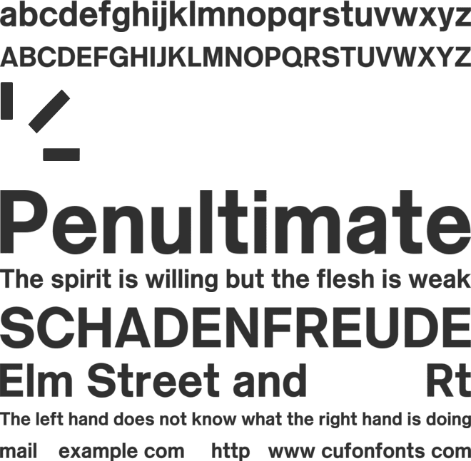 Claro font preview