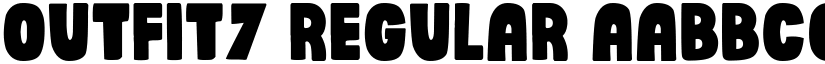 Outfit7 Regular font