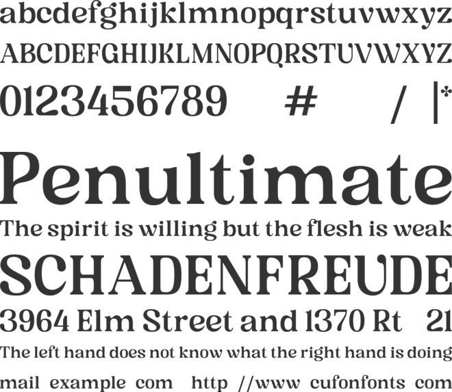 Glypster font preview