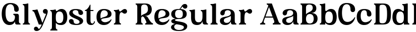 Glypster Regular font