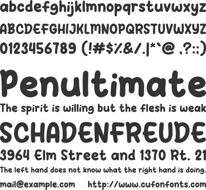 Boba Milky font preview