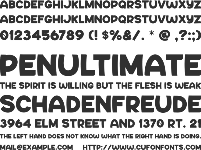 Say Comic font preview