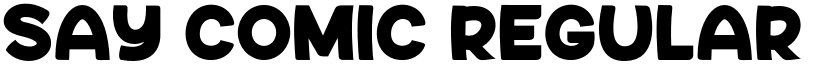 Say Comic Regular font