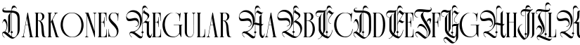 Darkones Regular font