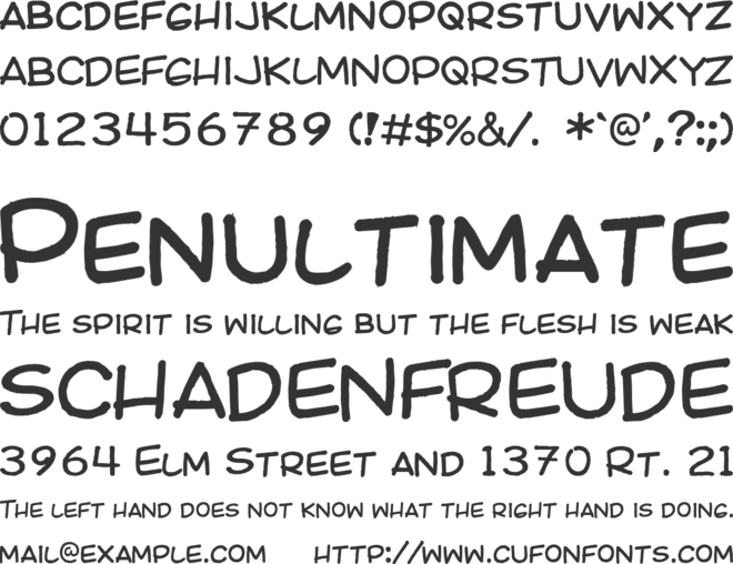 Ki Comic font preview