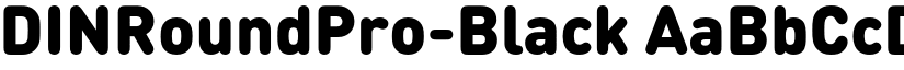 DINRoundPro-Black font