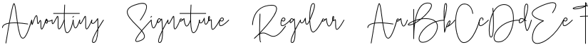 Amontiny Signature font download