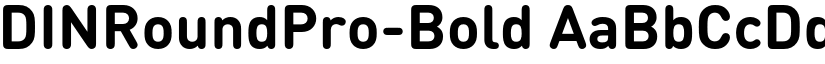 DINRoundPro-Bold font