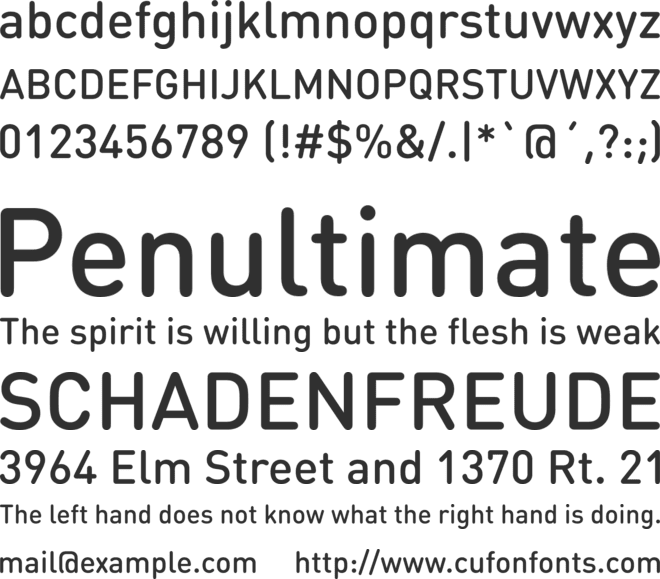DINRoundPro-Medi font preview