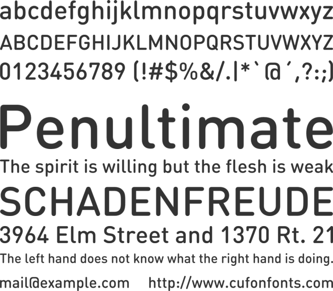 DINRoundPro-Medi font preview