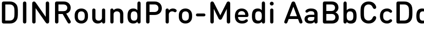 DINRoundPro-Medi font
