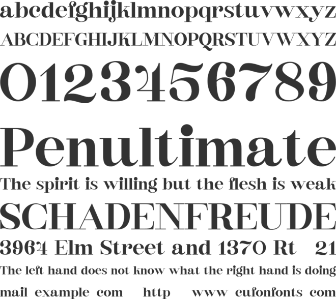 Rockdale font preview