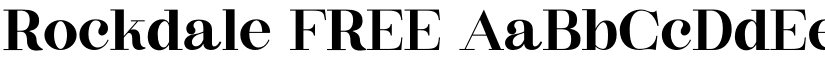 Rockdale FREE font