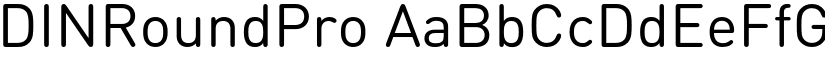 DINRoundPro font