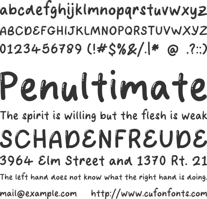 Power Bubble font preview