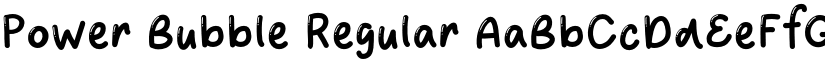 Power Bubble Regular font
