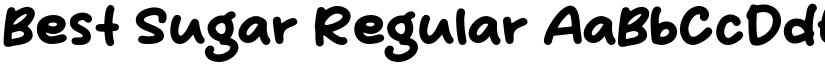 Best Sugar Regular font
