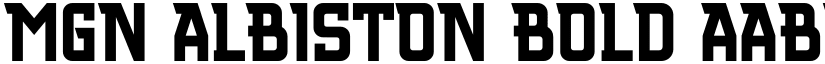 MGN Albiston Bold font