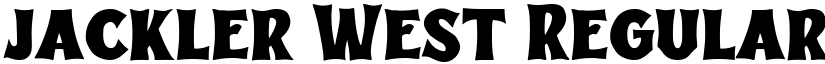 jackler West Regular font