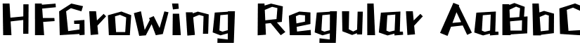 HFGrowing Regular font