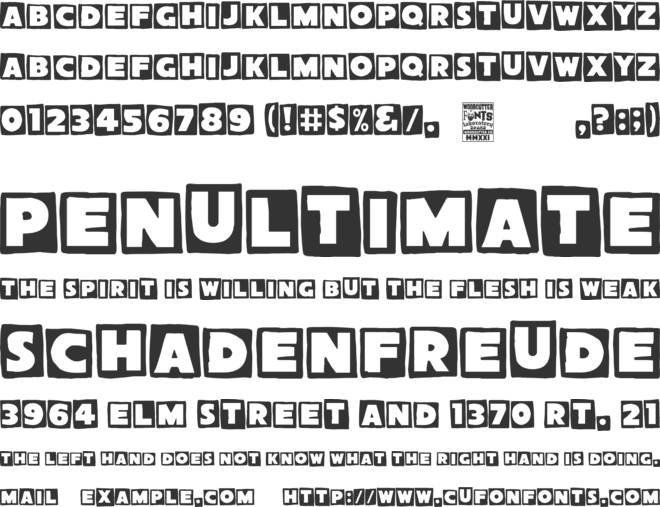 La Raimunda font preview