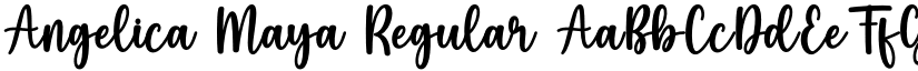 Angelica Maya Regular font
