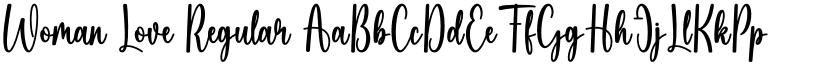 Woman Love Regular font